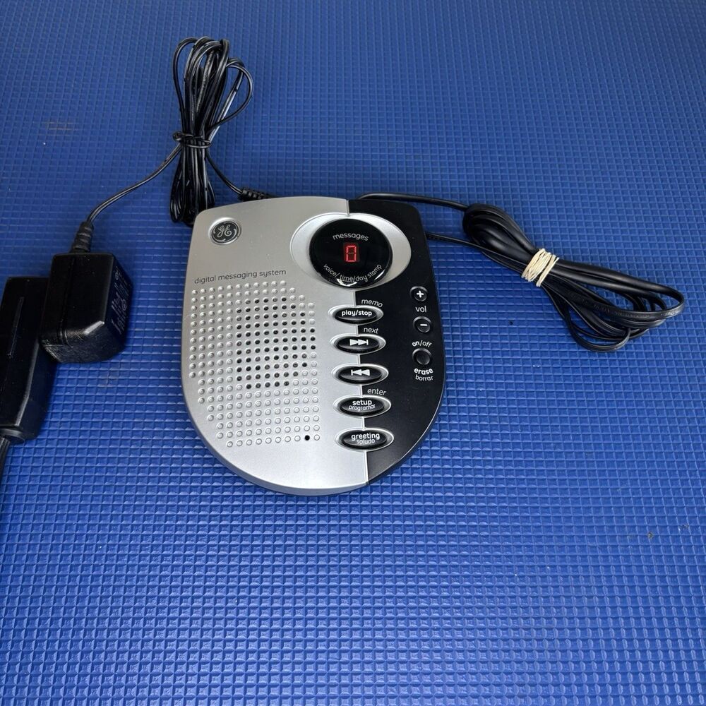 GE‎ Digital Messaging System Answering Machine OS Silver Excellent 29871GE3-A